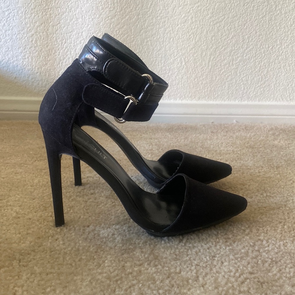 Black ‘Shoe Cult’ double strap heel